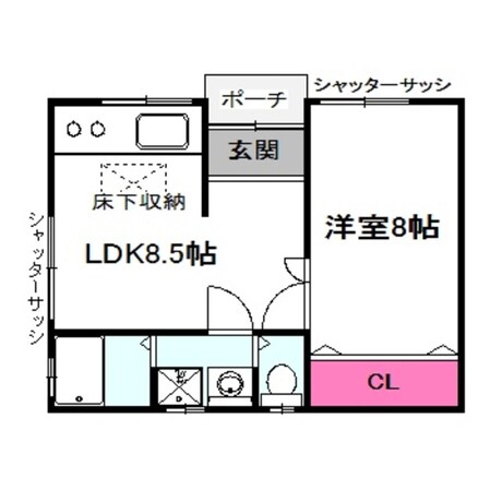 都島中通2丁目H2号棟の物件間取画像